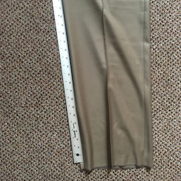 Gianni manzoni men’s dress pants taupe 42w super 150s pleated Italy 32 new nwt